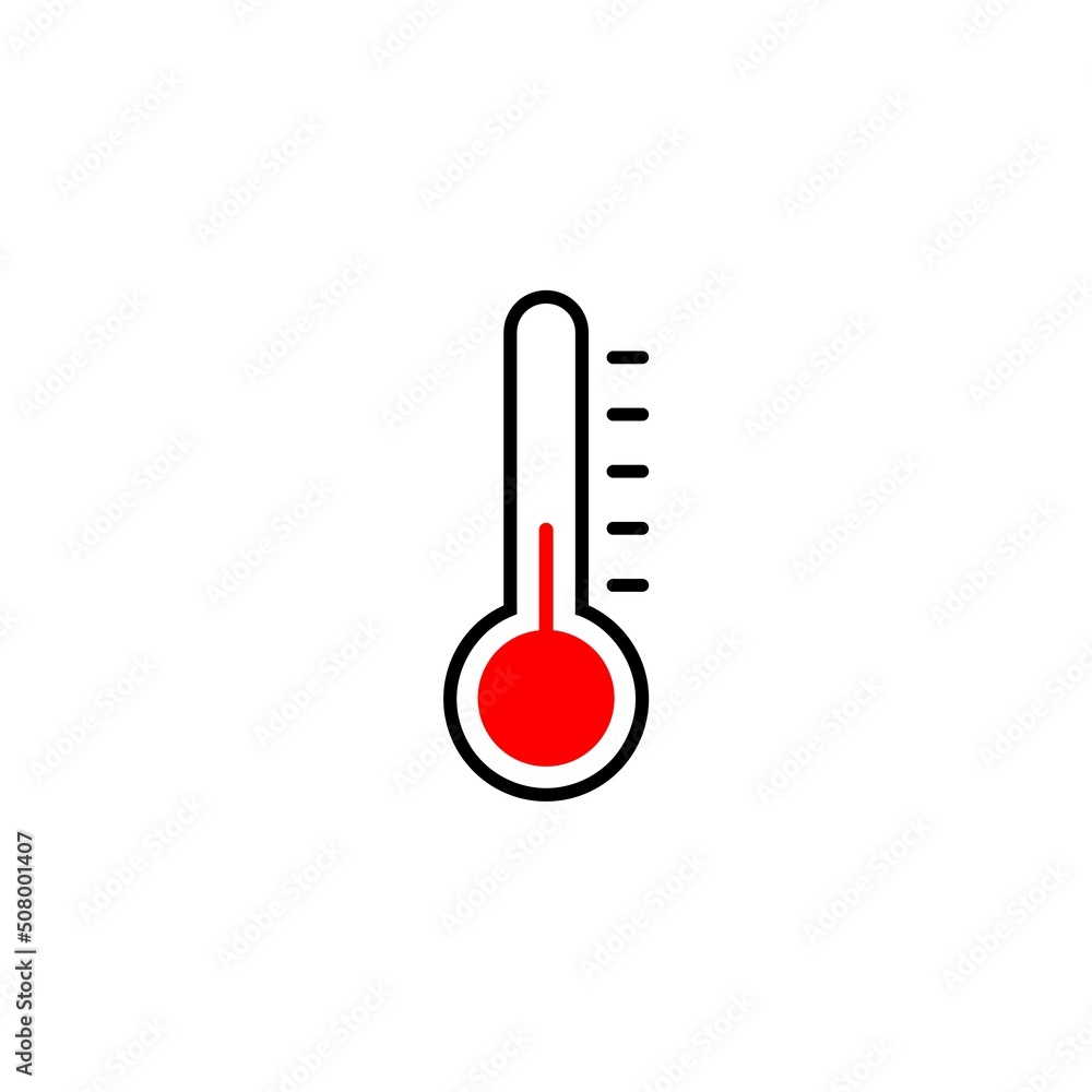 Thermometer sign icon isolated on white background Thermometer sign icon isolated on white background