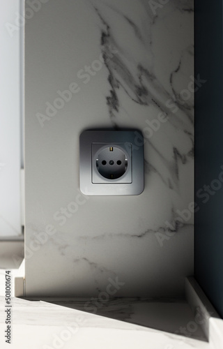 Silver EU power socket