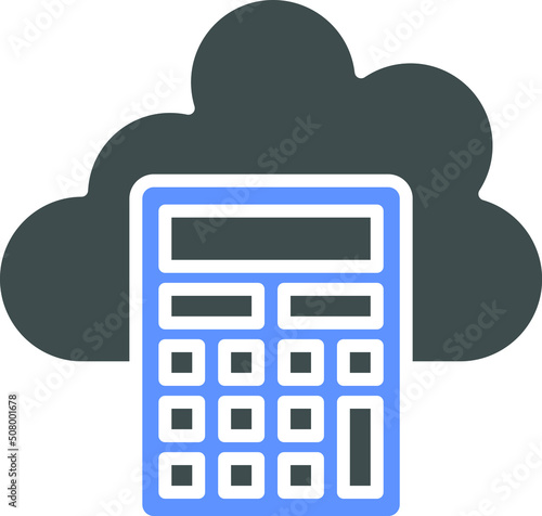 Vector Design Calculating Icon Style