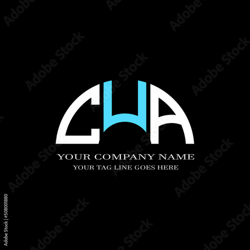CUA letter logo creative design with vector graphic