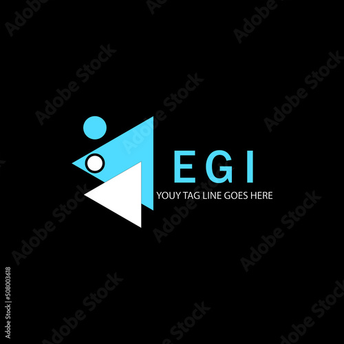 EGI letter logo creative design with vector graphic