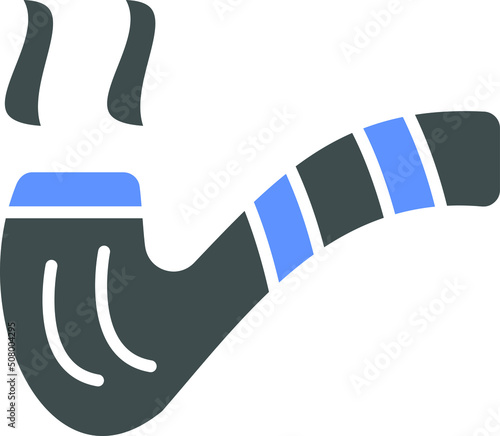 Vector Design Smoking Pipe Icon Style