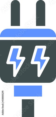 Vector Design Power Plug Icon Style