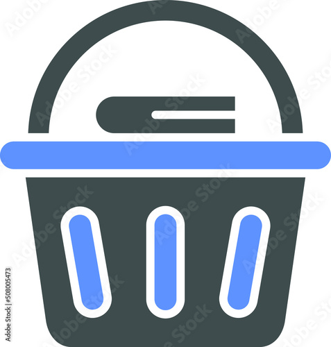 Vector Design Laundry Basket Icon Style