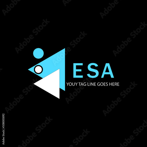 ESA letter logo creative design with vector graphic