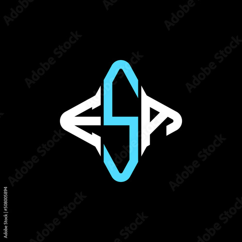 ESA letter logo creative design with vector graphic