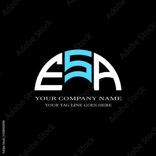 ESA letter logo creative design with vector graphic