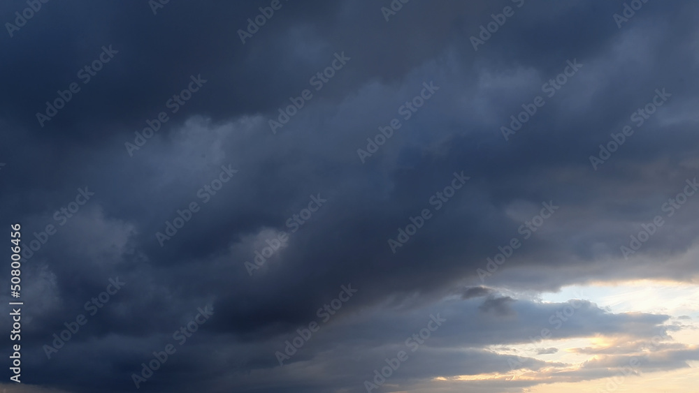 massive grey and blue overcast clouds background for weather forecast - abstract 3D rendering