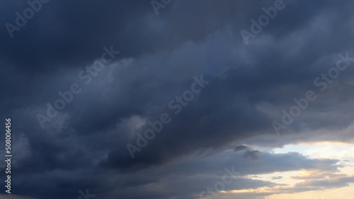 massive grey and blue overcast clouds background for weather forecast - abstract 3D rendering