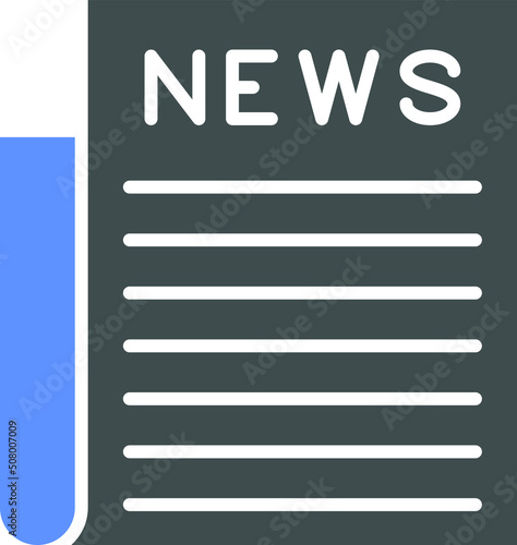 Vector Design Newspaper Icon Style