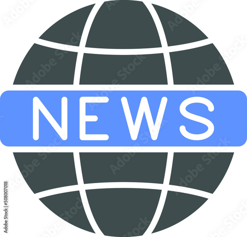 Vector Design Global News Icon Style