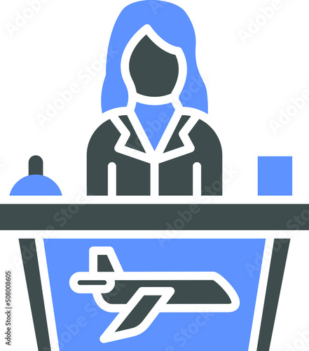 Vector Design Reception Icon Style