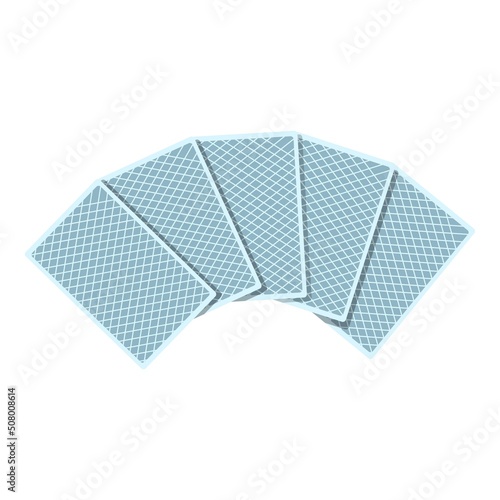 Poker cards icon cartoon vector. Casino card. Ace gamble
