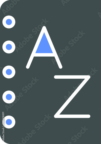 Vector Design Dictionary Icon Style