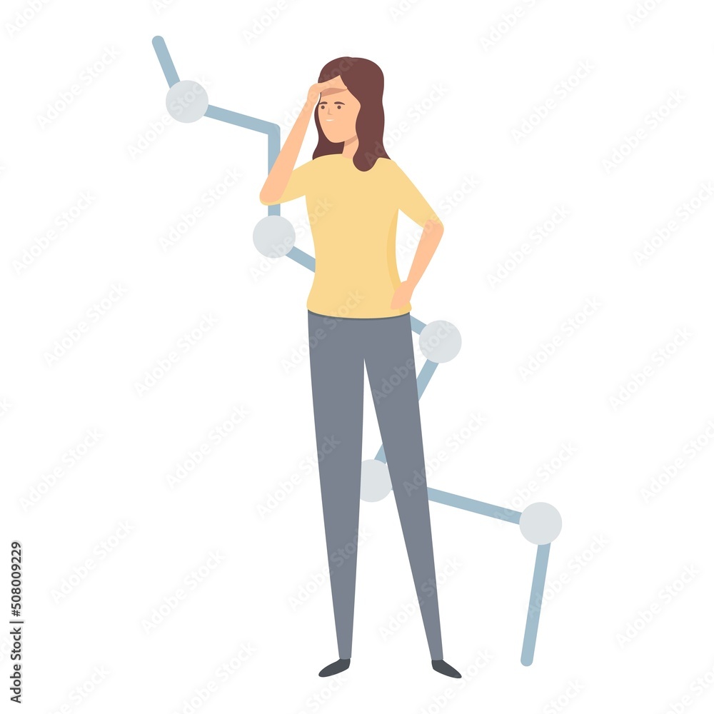 Graph benchmark icon cartoon vector. Cost unit. Strategic time Graph benchmark icon cartoon vector. Cost unit. Strategic time