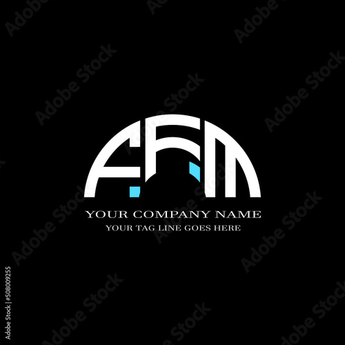 FFM letter logo creative design with vector graphic photo