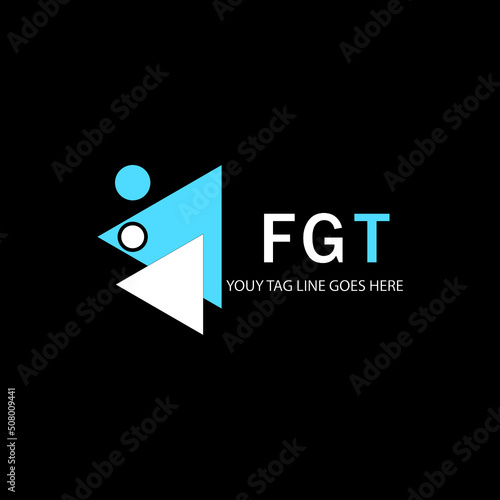 FGT letter logo creative design with vector graphic photo