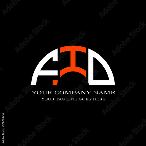 FID letter logo creative design with vector graphic
