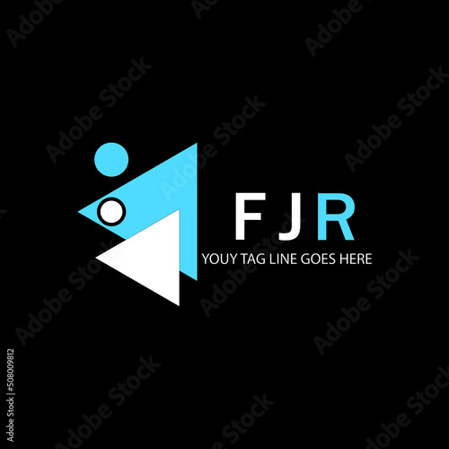 FJR letter logo creative design with vector graphic photo