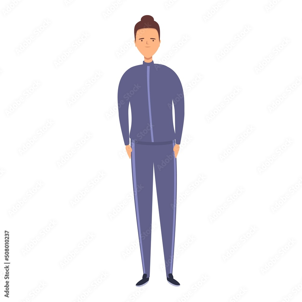 Fototapeta premium Workout sport costume icon cartoon vector. Template pants. Fashion wear
