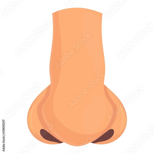 Nose rhinoplasty icon cartoon vector. Plastic surgery. Bone anatomy
