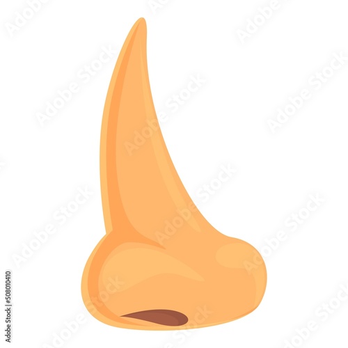 Face rhinoplasty icon cartoon vector. Nose surgery. Plastic side
