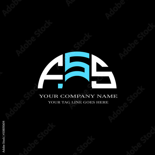 FSS letter logo creative design with vector graphic photo