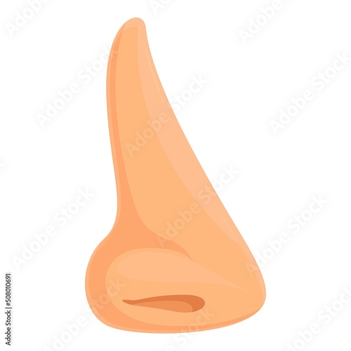 Nose shape icon cartoon vector. Plastic surgery. Operation bone