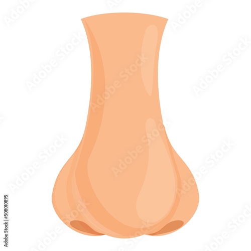 Emergency nose surgery icon cartoon vector. Anatomy bone. Side procedure