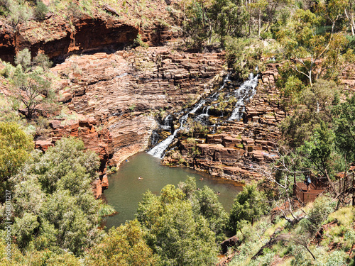 Karijini National Park Fortescue Falls in Western Australia photo