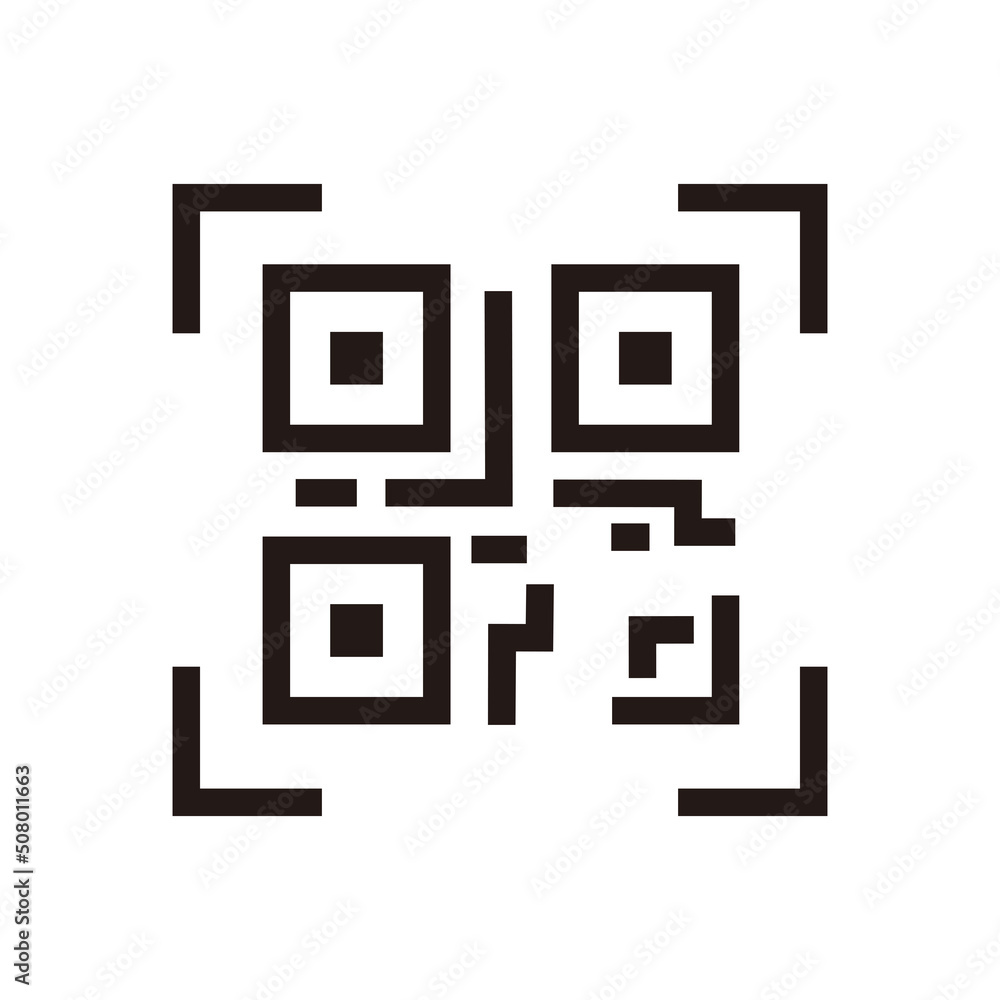 Scanning QR code icon vector illustration design Scanning QR code icon vector illustration design