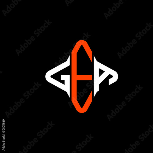 GEA letter logo creative design with vector graphic