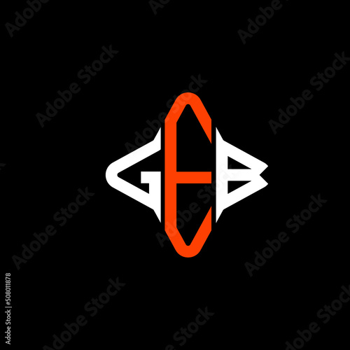 GEB letter logo creative design with vector graphic