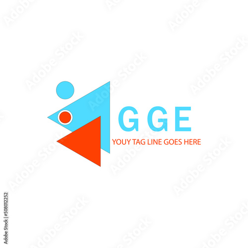 GGE letter logo creative design with vector graphic photo