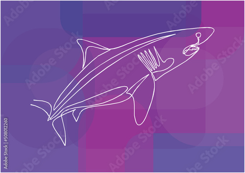 shark icon. shark vector illustration 