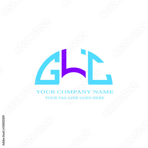 GLC letter logo creative design with vector graphic photo