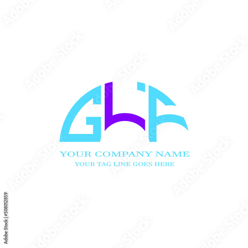 GLF letter logo creative design with vector graphic photo