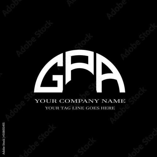 GPA letter logo creative design with vector graphic