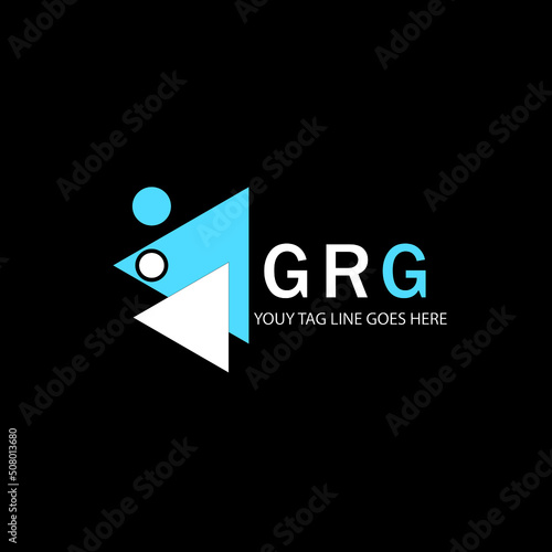 GRG letter logo creative design with vector graphic photo