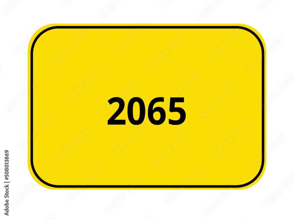 Ortseingangsschild Jahr -2065 Ortseingangsschild Jahr -2065