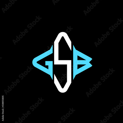 GSB letter logo creative design with vector graphic photo