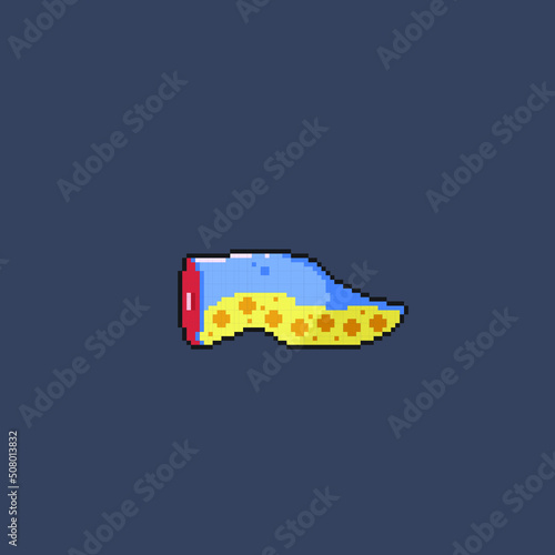 piece of tentacle in pixel art style