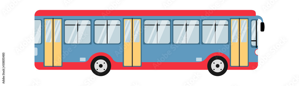 Passenger bus Public Transport. Vector illustration