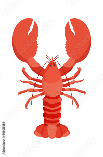 Lobster Seafood icon. Vector illustration