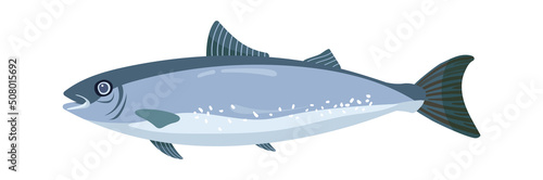 Tuna fish Seafood icon. Vector illustration