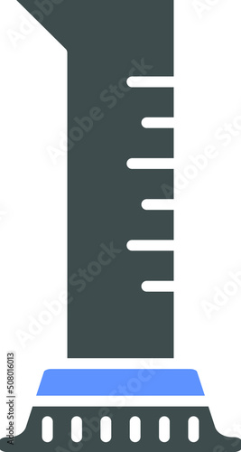 Vector Design Graduated Cylinder Icon Style