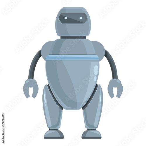 Tech robot icon cartoon vector. Cute android. Futuristic monster