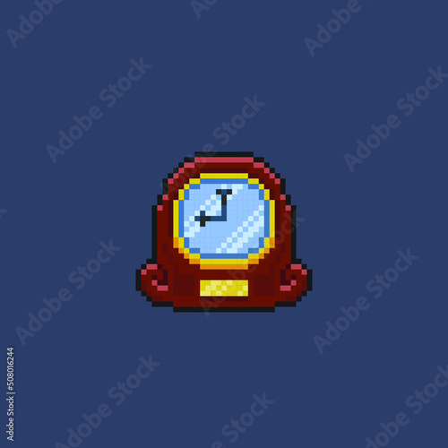 clock desktop in pixel art style