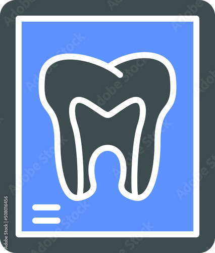 Vector Design Tooth Xray Icon Style