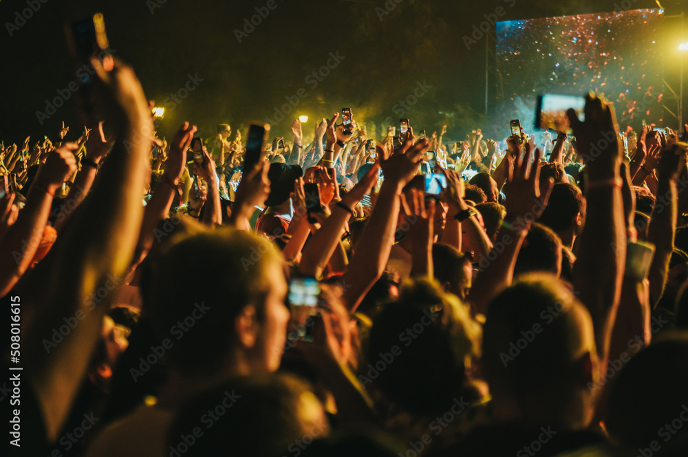 Concert crowd on a music concert